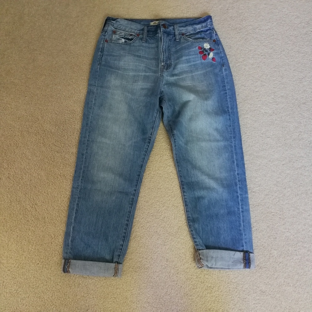 NWT madewell Perfect Summer Embroidered Jeans - Picture 6 of 7